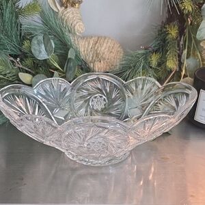 Elegant Crystal Clear Glass Bowl